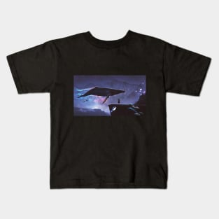 Flying whale Kids T-Shirt